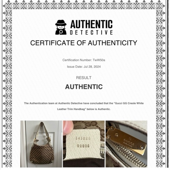 Authentic Gucci GG Creole Horse Bit Monogram Logo Satchel - Picture 16 of 16